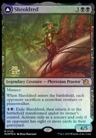 Sheoldred // The True Scriptures [March of the Machine Prerelease Promos] - The Mythic Store | 24h Order Processing