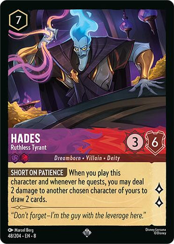 Hades - Ruthless Tyrant (48/204) [Reign of Jafar] - The Mythic Store | 24h Order Processing