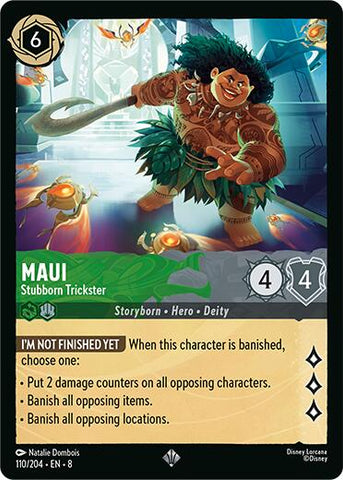 Maui - Stubborn Trickster (110/204) [Reign of Jafar] - The Mythic Store | 24h Order Processing