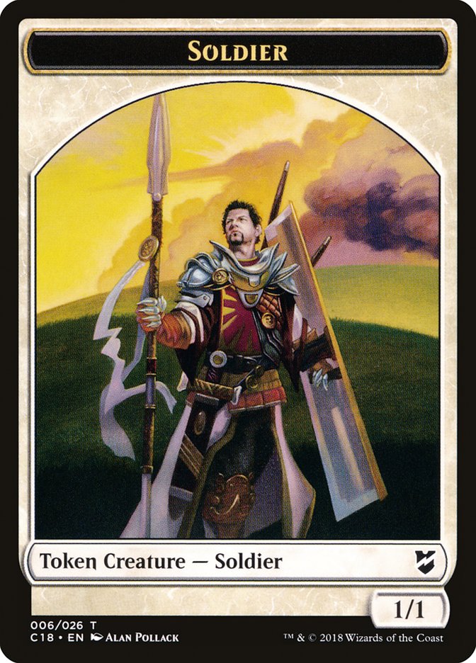 Cat // Soldier Double-Sided Token [Commander 2018 Tokens] - The Mythic Store | 24h Order Processing