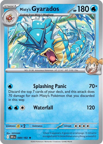 Misty's Gyarados (049/182) [Scarlet & Violet: Destined Rivals] - The Mythic Store | 24h Order Processing