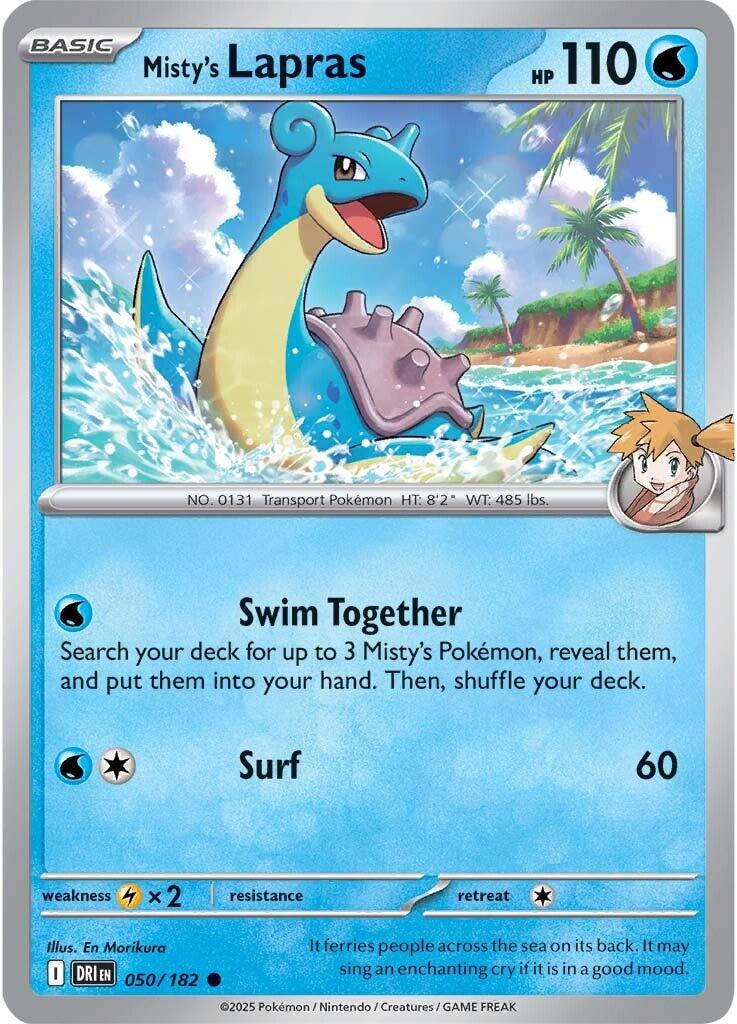 Misty's Lapras (050/182) [Scarlet & Violet: Destined Rivals] - The Mythic Store | 24h Order Processing