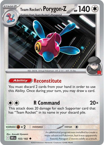 Team Rocket's Porygon-Z (155/182) [Scarlet & Violet: Destined Rivals] - The Mythic Store | 24h Order Processing