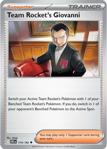 Team Rocket's Giovanni (174/182) [Scarlet & Violet: Destined Rivals] - The Mythic Store | 24h Order Processing