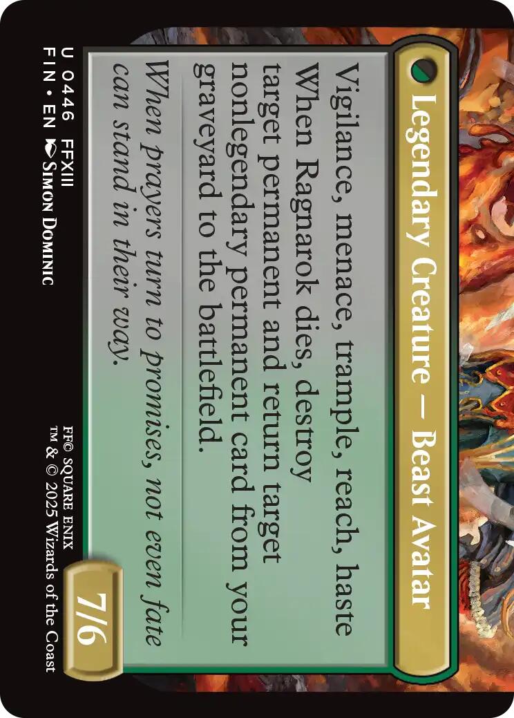 Fang, Fearless l'Cie (Extended Art) [FINAL FANTASY] - The Mythic Store | 24h Order Processing