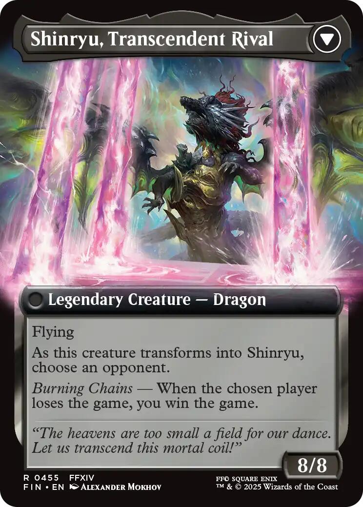 Zenos yae Galvus // Shinryu, Transcendent Rival (Extended Art) [FINAL FANTASY] - The Mythic Store | 24h Order Processing