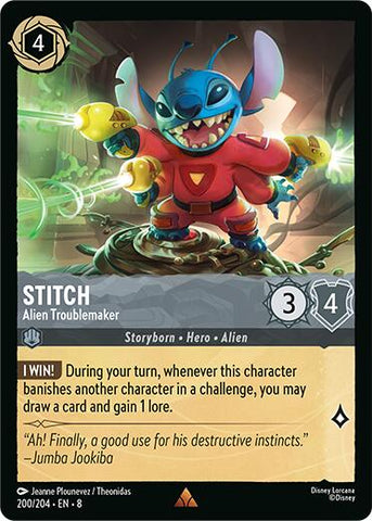 Stitch - Alien Troublemaker (200/204) [Reign of Jafar] - The Mythic Store | 24h Order Processing