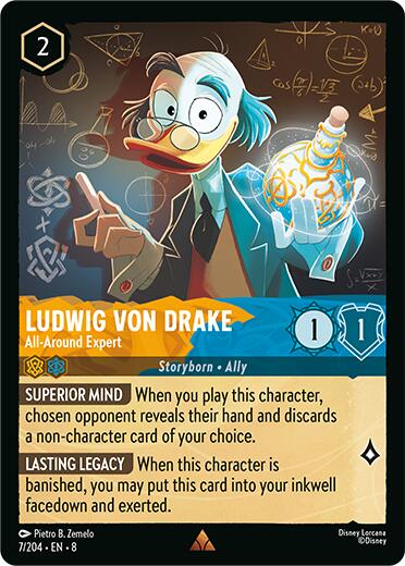 Ludwig Von Drake - All-Around Expert (7/204) [Reign of Jafar] - The Mythic Store | 24h Order Processing