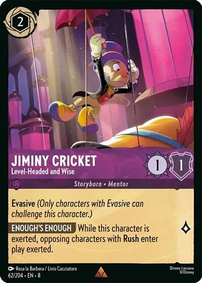 Jiminiy Cricket - Level-Headed and Wise (62/204) [Reign of Jafar] - The Mythic Store | 24h Order Processing