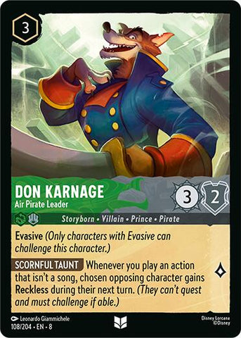 Don Karnage - Air Pirate Leader (108/204) [Reign of Jafar] - The Mythic Store | 24h Order Processing