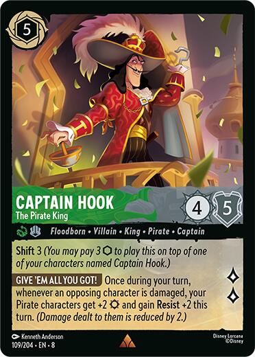 Captain Hook - The Pirate King (109/204) [Reign of Jafar] - The Mythic Store | 24h Order Processing