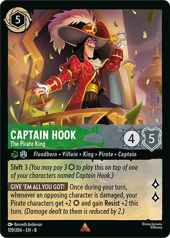 Captain Hook - The Pirate King (109/204) [Reign of Jafar] - The Mythic Store | 24h Order Processing