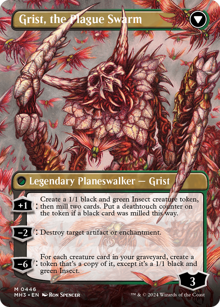 Grist, Voracious Larva // Grist, the Plague Swarm (Borderless) [Modern Horizons 3] - The Mythic Store | 24h Order Processing