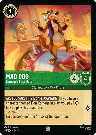 Mad Dog - Karnage's First Mate (93/204) [Reign of Jafar] - The Mythic Store | 24h Order Processing
