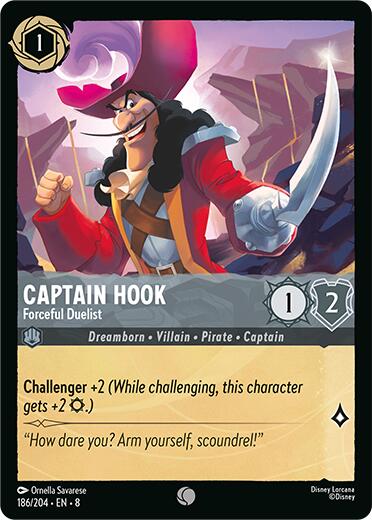 Captain Hook - Forceful Duelist (186/204) [Reign of Jafar] - The Mythic Store | 24h Order Processing
