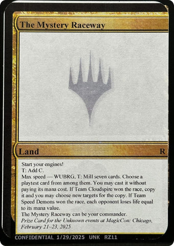 The Mystery Raceway [Unknown Event] - The Mythic Store | 24h Order Processing