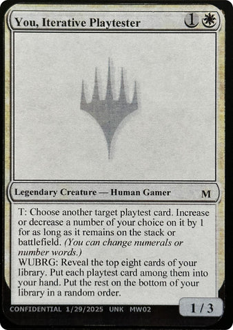 You, Iterative Playtester [Unknown Event] - The Mythic Store | 24h Order Processing
