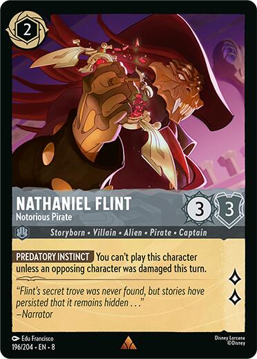 Nathaniel Flint - Notorious Pirate (196/204) [Reign of Jafar] - The Mythic Store | 24h Order Processing
