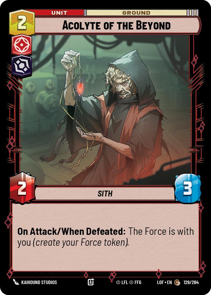 Acolyte of the Beyond (129/264) (129/264) [Legends of the Force] - The Mythic Store | 24h Order Processing