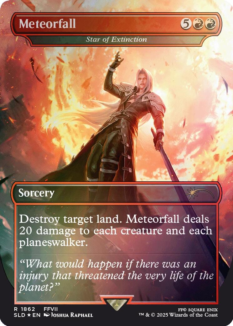 Meteorfall - Star of Extinction (Rainbow Foil) [Secret Lair Drop Series] - The Mythic Store | 24h Order Processing