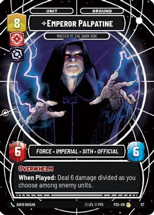 Emperor Palpatine (57) - Master of the Dark Side (57) [Store Showdown Promos] - The Mythic Store | 24h Order Processing