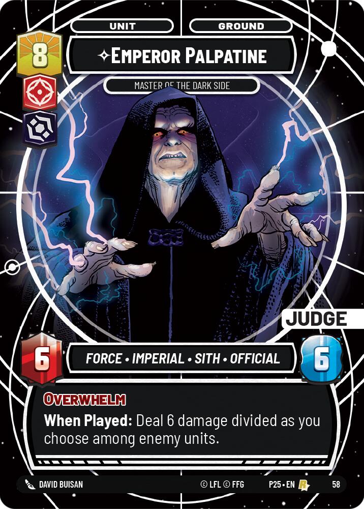 Emperor Palpatine (58) - Master of the Dark Side (58) [Judge Promos] - The Mythic Store | 24h Order Processing
