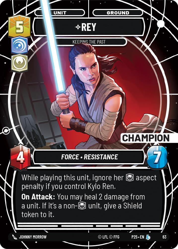 Rey (63) - Keeping the Past (Champion) (63) [Store Showdown Promos] - The Mythic Store | 24h Order Processing