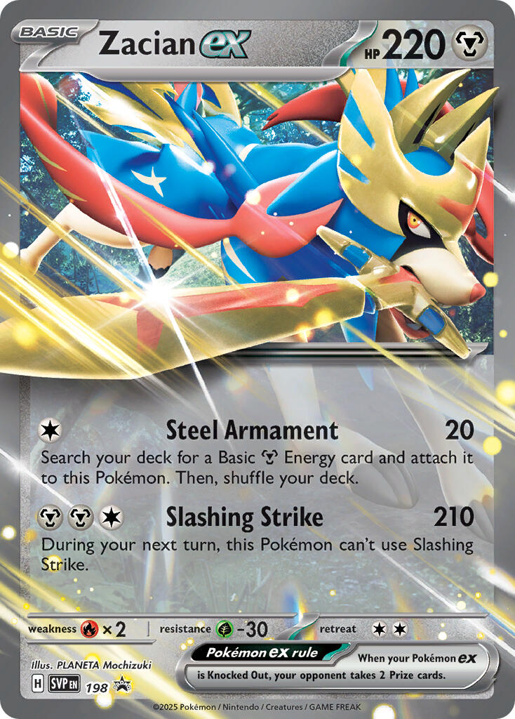 Zacian ex (198) [Scarlet & Violet: Black Star Promos] - The Mythic Store | 24h Order Processing
