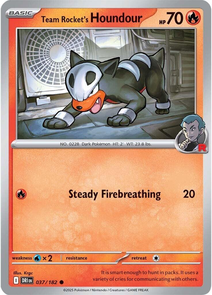 Team Rocket's Houndour (037/182) [Scarlet & Violet: Destined Rivals] - The Mythic Store | 24h Order Processing