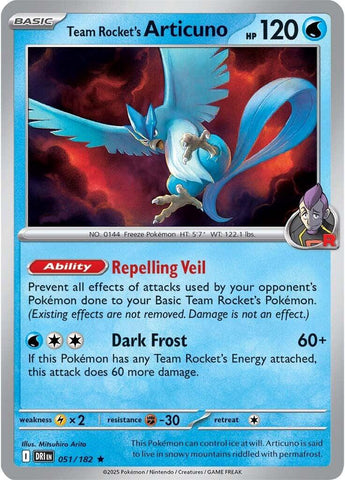 Team Rocket's Articuno (051/182) [Scarlet & Violet: Destined Rivals] - The Mythic Store | 24h Order Processing