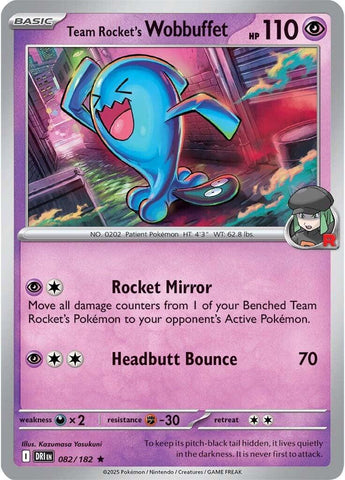 Team Rocket's Wobbuffet (082/182) [Scarlet & Violet: Destined Rivals] - The Mythic Store | 24h Order Processing