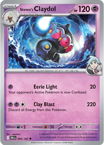 Steven's Claydol (084/182) [Scarlet & Violet: Destined Rivals] - The Mythic Store | 24h Order Processing