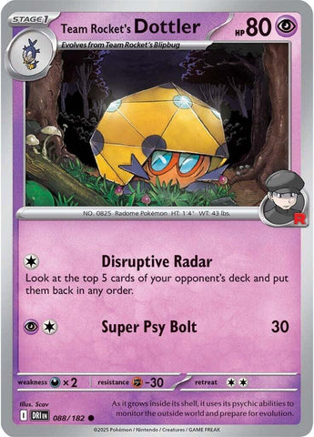 Team Rocket's Dottler (088/182) [Scarlet & Violet: Destined Rivals] - The Mythic Store | 24h Order Processing