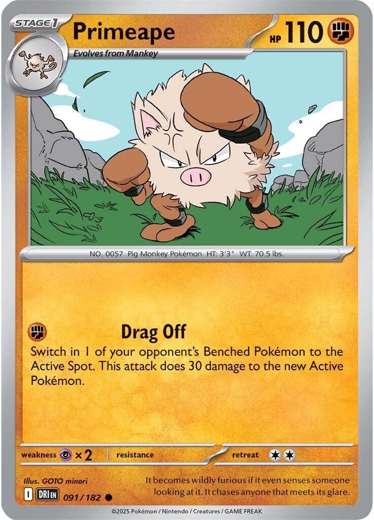 Primeape (091/182) [Scarlet & Violet: Destined Rivals] - The Mythic Store | 24h Order Processing