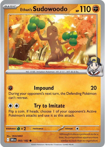 Ethan's Sudowoodo (093/182) [Scarlet & Violet: Destined Rivals] - The Mythic Store | 24h Order Processing