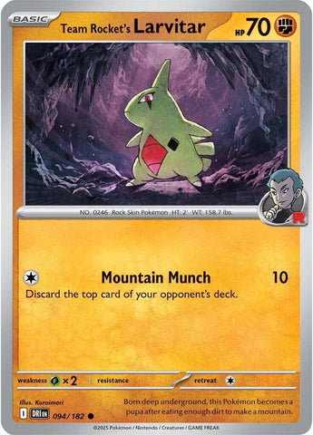 Team Rocket's Larvitar (094/182) [Scarlet & Violet: Destined Rivals] - The Mythic Store | 24h Order Processing