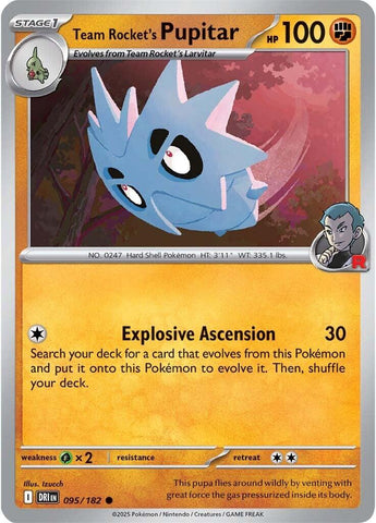 Team Rocket's Pupitar (095/182) [Scarlet & Violet: Destined Rivals] - The Mythic Store | 24h Order Processing