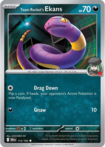 Team Rocket's Ekans (112/182) [Scarlet & Violet: Destined Rivals] - The Mythic Store | 24h Order Processing