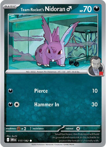 Team Rocket's Nidoran (117/182) [Scarlet & Violet: Destined Rivals] - The Mythic Store | 24h Order Processing