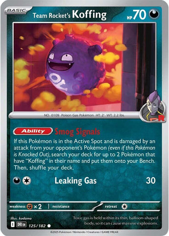 Team Rocket's Koffing (125/182) [Scarlet & Violet: Destined Rivals] - The Mythic Store | 24h Order Processing