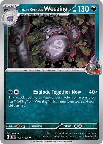 Team Rocket's Weezing (126/182) [Scarlet & Violet: Destined Rivals] - The Mythic Store | 24h Order Processing