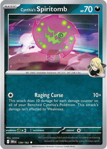 Cynthia's Spiritomb (129/182) [Scarlet & Violet: Destined Rivals] - The Mythic Store | 24h Order Processing