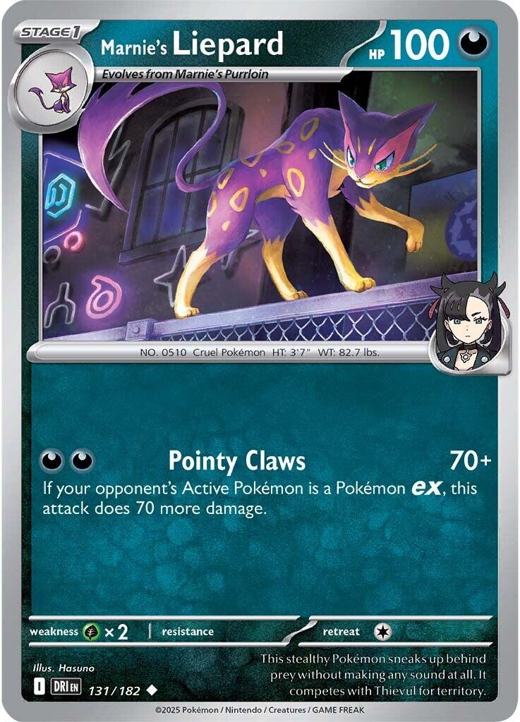 Marnie's Liepard (131/182) [Scarlet & Violet: Destined Rivals] - The Mythic Store | 24h Order Processing