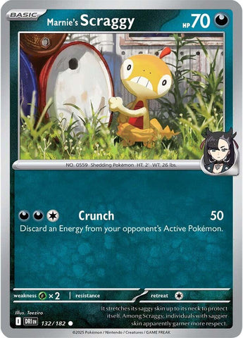 Marnie's Scraggy (132/182) [Scarlet & Violet: Destined Rivals] - The Mythic Store | 24h Order Processing