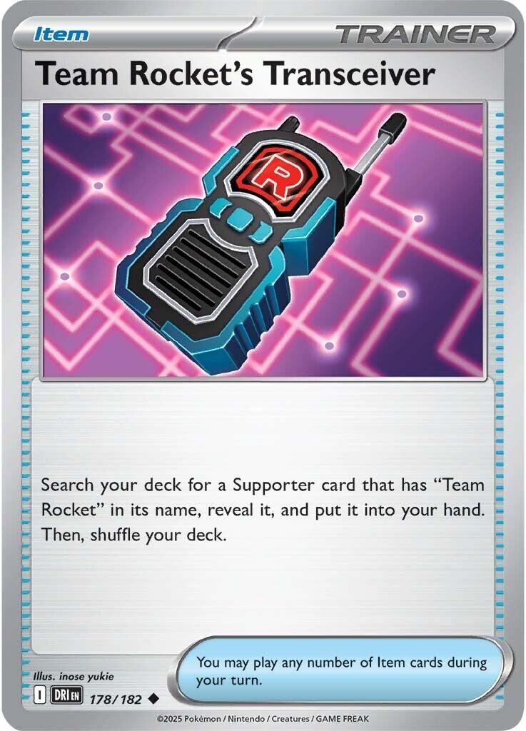 Team Rocket's Transceiver (178/182) [Scarlet & Violet: Destined Rivals] - The Mythic Store | 24h Order Processing