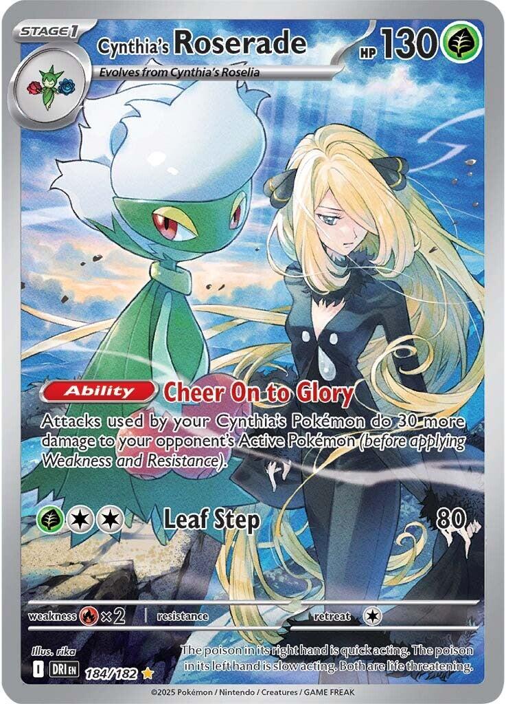 Cynthia's Roserade (184/182) [Scarlet & Violet: Destined Rivals] - The Mythic Store | 24h Order Processing