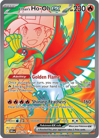 Ethan's Ho-Oh ex (209/182) [Scarlet & Violet: Destined Rivals] - The Mythic Store | 24h Order Processing