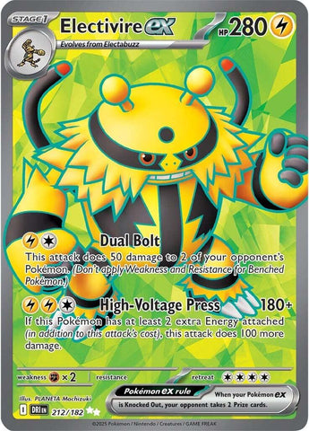 Electivire ex (212/182) [Scarlet & Violet: Destined Rivals] - The Mythic Store | 24h Order Processing
