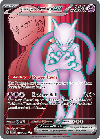 Team Rocket's Mewtwo ex (213/182) [Scarlet & Violet: Destined Rivals] - The Mythic Store | 24h Order Processing