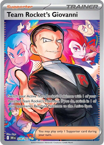 Team Rocket's Giovanni (238/182) [Scarlet & Violet: Destined Rivals] - The Mythic Store | 24h Order Processing